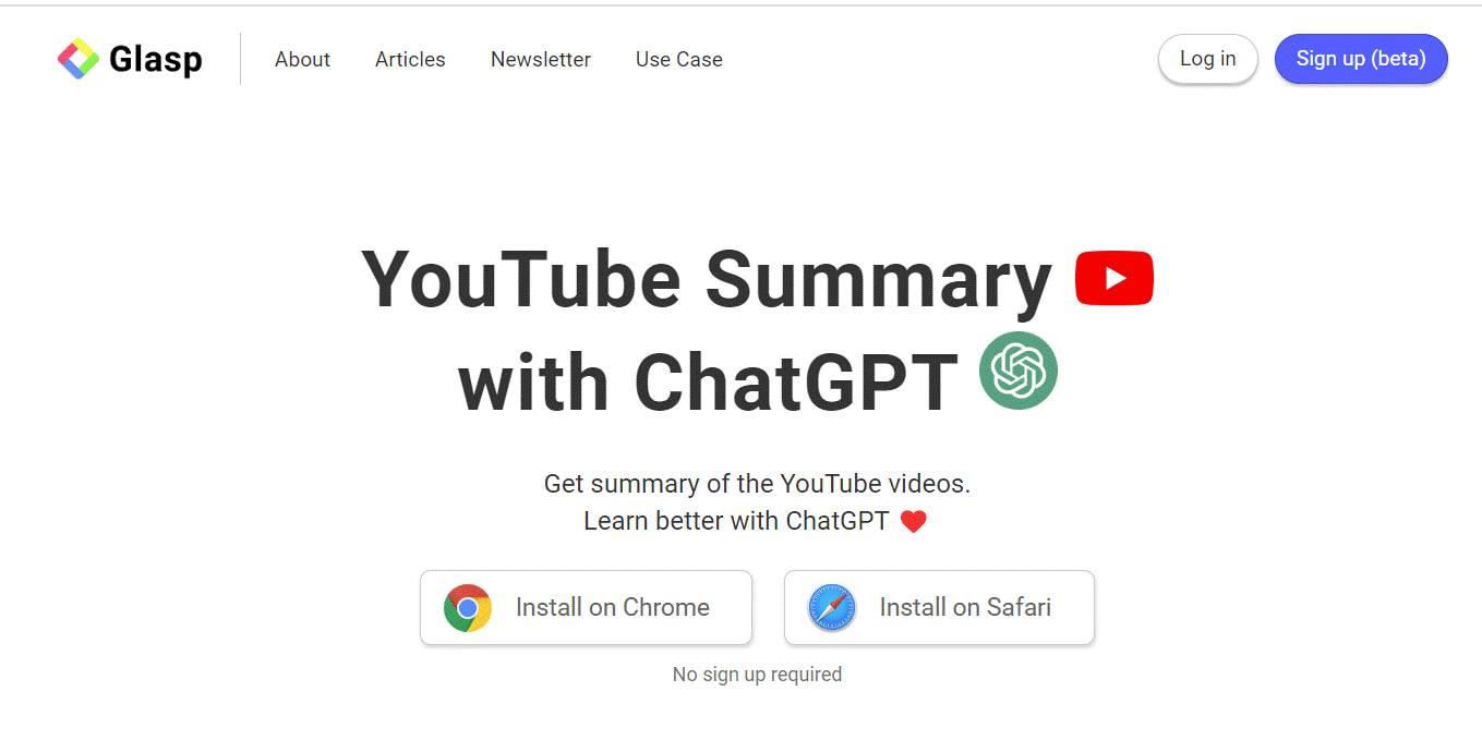 Glasp YouTube Summary YouTube with ChatGPT