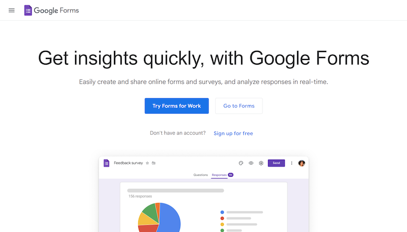 Google Forms - tools for instructional design