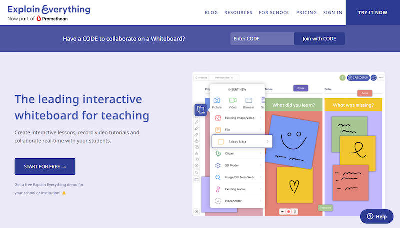 Explain Everything - tools for instructional design