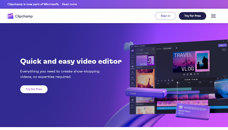 ClipChamp - tools for instructional design