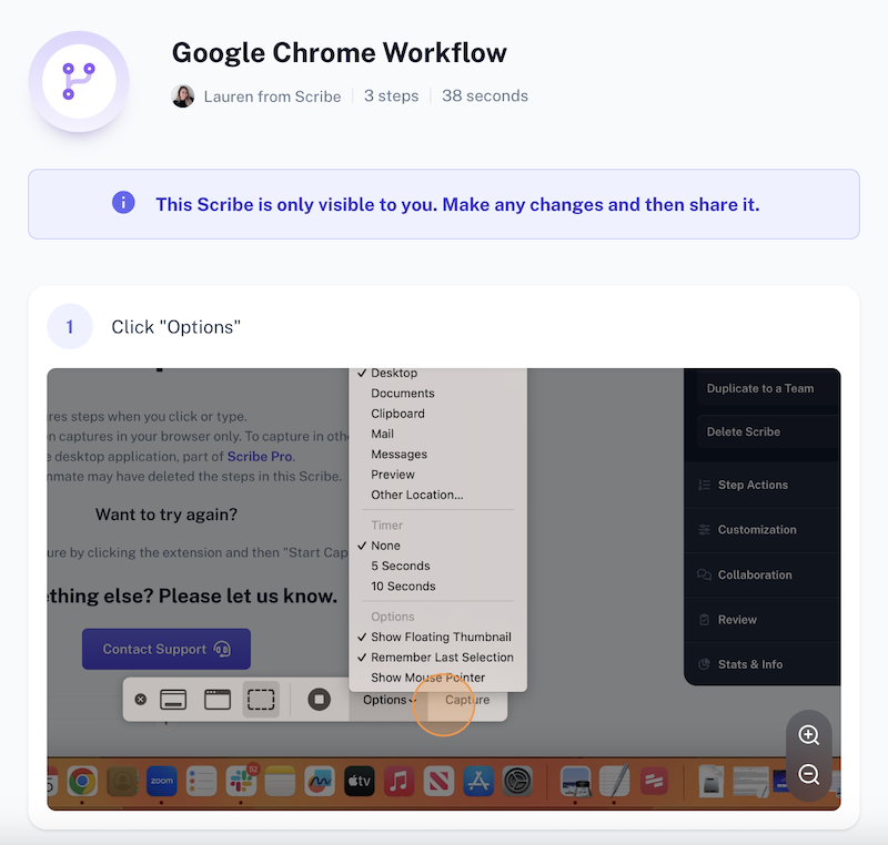 Generate your process - Scribe